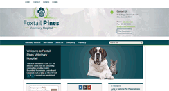 Desktop Screenshot of foxtailpinesvet.com