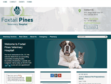 Tablet Screenshot of foxtailpinesvet.com